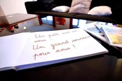 Coin salon dans l'établissement Appart Cosy Brest (Les 4 moulins)