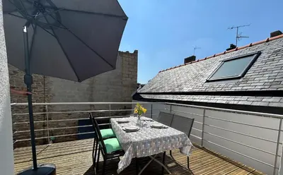 Balcon ou terrasse dans l'établissement Ty Maud' calme et spacieux