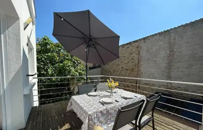 Balcon ou terrasse dans l'établissement Ty Maud' calme et spacieux