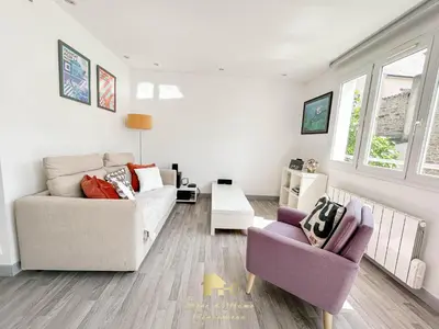 Coin salon dans l'établissement Ty Maud' calme et spacieux
