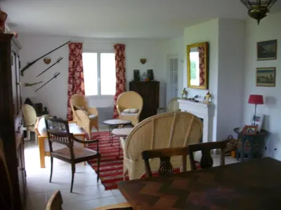 Coin salon dans l'établissement Maison d'Aude