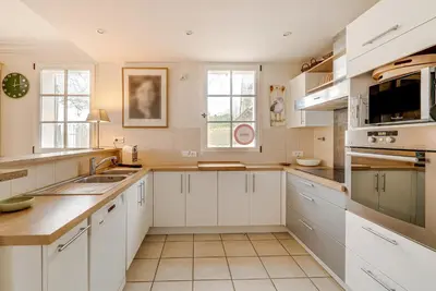 Cuisine ou kitchenette dans l'établissement Kreiz
