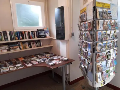 Bibliothèque dans le camping