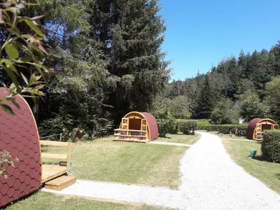 Paysage naturel près de le camping