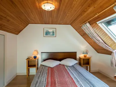 Un ou plusieurs lits dans un hébergement de l'établissement Holiday Home Ty Pendruc by Interhome