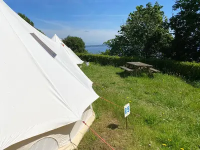 Paysage naturel près de le camping