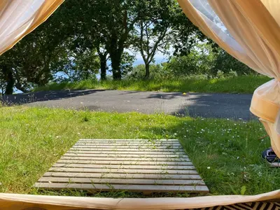 Jardin de l'établissement Camping Cap-Ouest