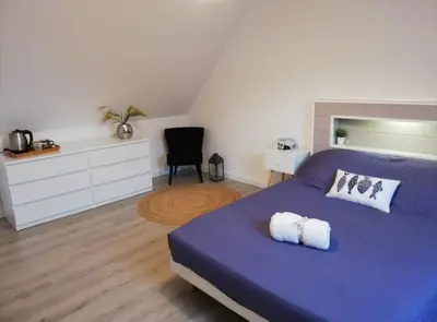 Un ou plusieurs lits dans un hébergement de l'établissement Gîte de Kerliguit 3 étoiles pour 6 personnes au cœur du Cap-Sizun