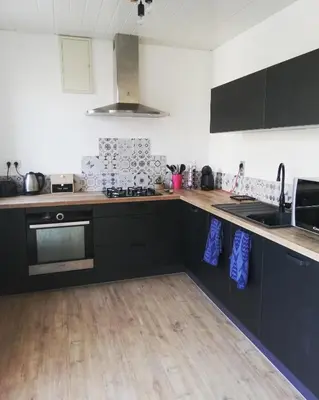 Cuisine ou kitchenette dans l'établissement Gîte de Kerliguit 3 étoiles pour 6 personnes au cœur du Cap-Sizun
