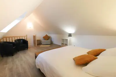 Un ou plusieurs lits dans un hébergement de l'établissement Domaine des Fougères