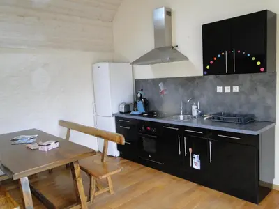 Cuisine ou kitchenette dans l'établissement Ty Clara
