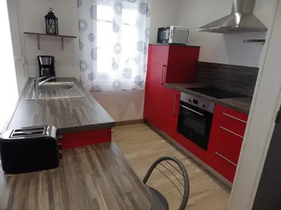 Cuisine ou kitchenette dans l'établissement TY KASTELL PAOL