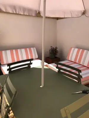 Coin salon dans l'établissement ty_yaouen maison de vacances