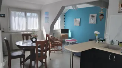 Coin salon dans l'établissement Appartement indépendant Ar Neiz