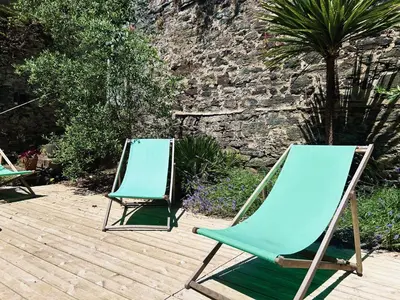 Plan de l'établissement La Maison des Vignes - Terrasse & balcon