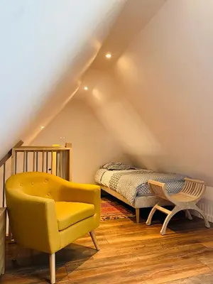 Coin salon dans l'établissement Le Courlis