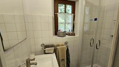Salle de bains dans l'établissement Keryerna Ar C'haouled 