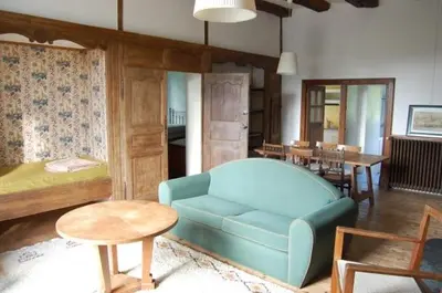 Coin salon dans l'établissement Appartement de charme au Manoir !