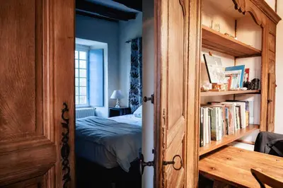 Un ou plusieurs lits dans un hébergement de l'établissement Appartement de charme au Manoir !