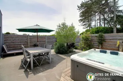 Terrasse ou espace extérieur de l'établissement Villa le Nid Des Dunes & Spa 2 gîtes écologiques