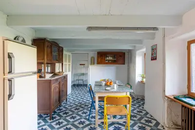 Cuisine ou kitchenette dans l'établissement Kervarch