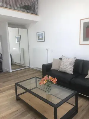 Coin salon dans l'établissement Appartement et Studio Gîtes de L'Odet