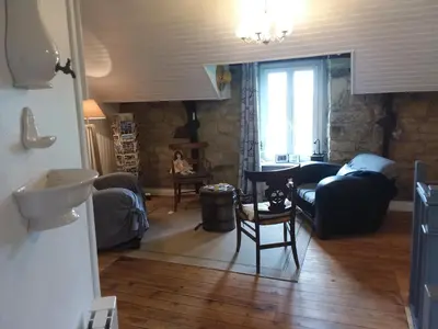Coin salon dans l'établissement Les chambres de Marie
