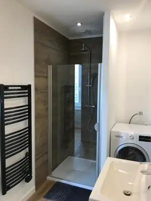 Salle de bains dans l'établissement Studio Chateaulin Centre