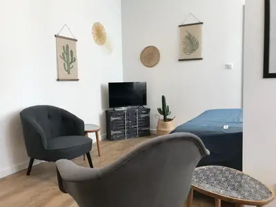 Télévision ou salle de divertissement dans l'établissement Studio Chateaulin Centre