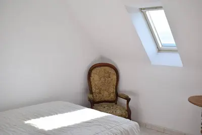 Un ou plusieurs lits dans un hébergement de l'établissement Grande Maison VUE SUR MER 9 pers à Trébeurden - Réf 682