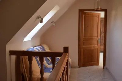 Un ou plusieurs lits dans un hébergement de l'établissement Grande Maison VUE SUR MER 9 pers à Trébeurden - Réf 682