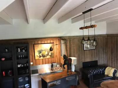Coin salon dans l'établissement Le Petit Manoir de Kériolet