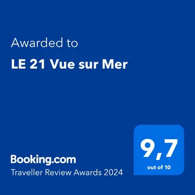 Certificat, récompense, panneau ou autre document affiché dans l'établissement LE 21 Vue sur Mer