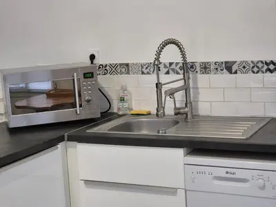 Cuisine ou kitchenette dans l'établissement Urban Chic 44 m2