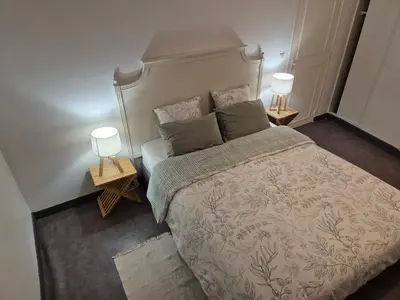 Un ou plusieurs lits dans un hébergement de l'établissement Urban Chic 44 m2