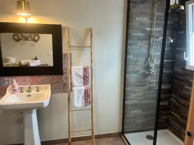 Salle de bains dans l'établissement Le cottage