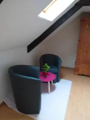 Coin salon dans l'établissement LA PETITE MAISON DU SABOT