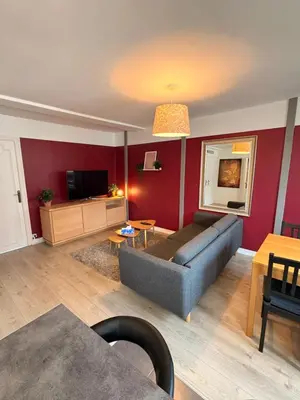 Coin salon dans l'établissement Appartement Duplex The Lighthouse