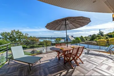 Balcon ou terrasse dans l'établissement Locqui