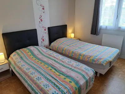 Un ou plusieurs lits dans un hébergement de l'établissement Holiday Home in Guissény near Beaches