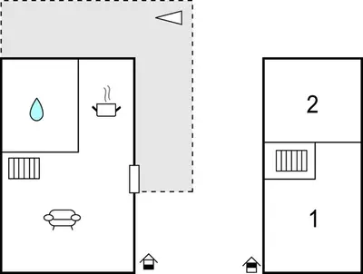 Plan de l'établissement 2 Bedroom Beautiful Home In Pleuven
