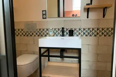 Salle de bains dans l'établissement Maison près de la Pointe du Raz