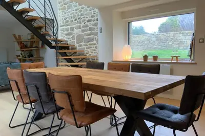 Coin salon dans l'établissement Maison près de la Pointe du Raz