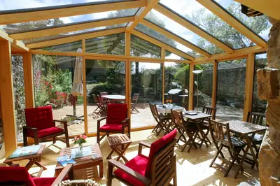 Terrasse ou espace extérieur de l'établissement Le Magasin à Sel
