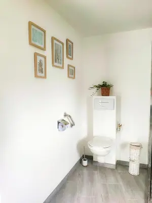 Salle de bains dans l'établissement Émeraude