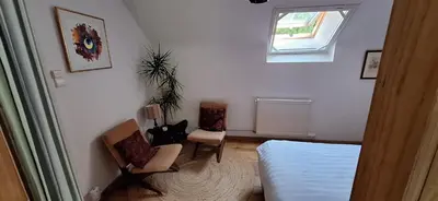 Coin salon dans l'établissement B&B at Stang Korvenn