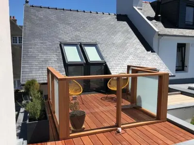 Balcon ou terrasse dans l'établissement Appartement L'Embarcadère
