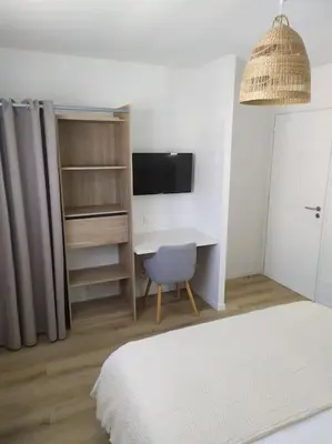 Un ou plusieurs lits dans un hébergement de l'établissement Villa Kérambéchennec