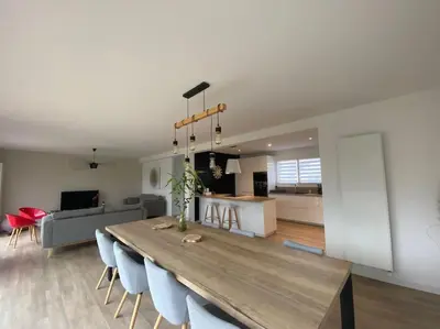 Cuisine ou kitchenette dans l'établissement Villa Kérambéchennec
