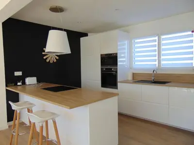 Cuisine ou kitchenette dans l'établissement Villa Kérambéchennec